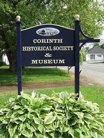 Corinth Historical Society and Museum sign