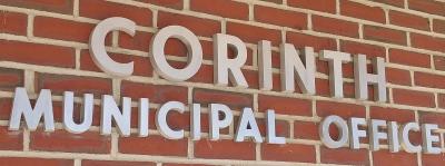 Corinth Municipal Office sign